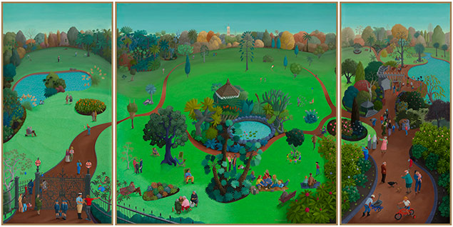 The Garden for all Seasons. Oil on canvas by Anne Marie Graham.